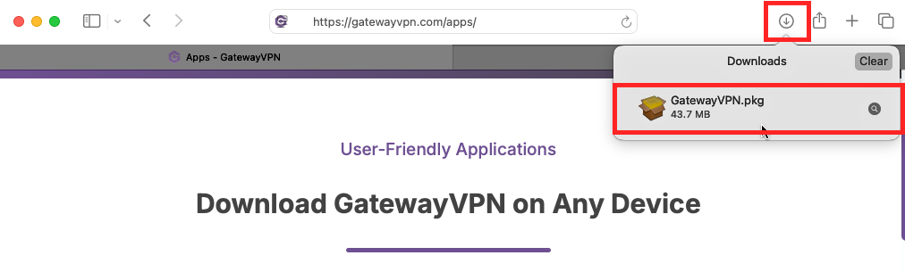 How To Set Up GatewayVPN on Mac OS: Step 3