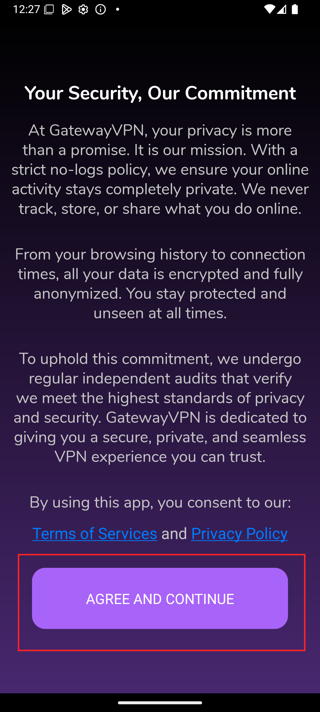 How To Set Up GatewayVPN on Android: Step 4