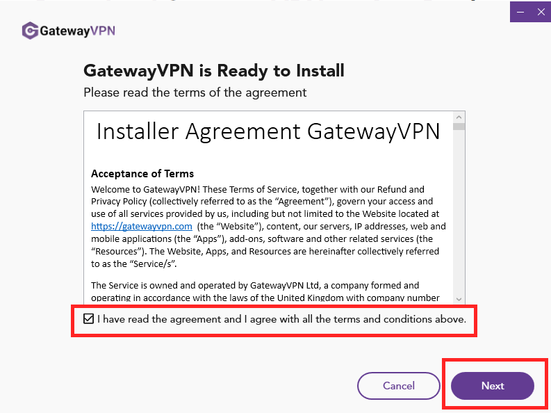 How To Set Up GatewayVPN on Windows: Step 2