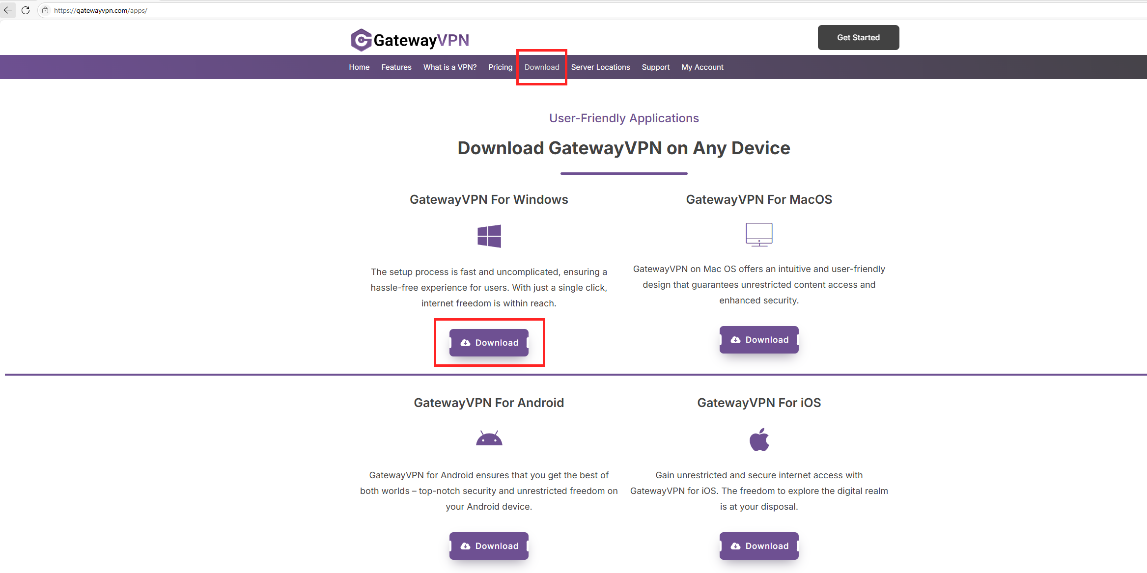 How To Set Up GatewayVPN on Windows: Step 1