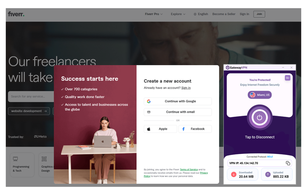Freelancer Pro Tip: Create a US-based Fiverr Account