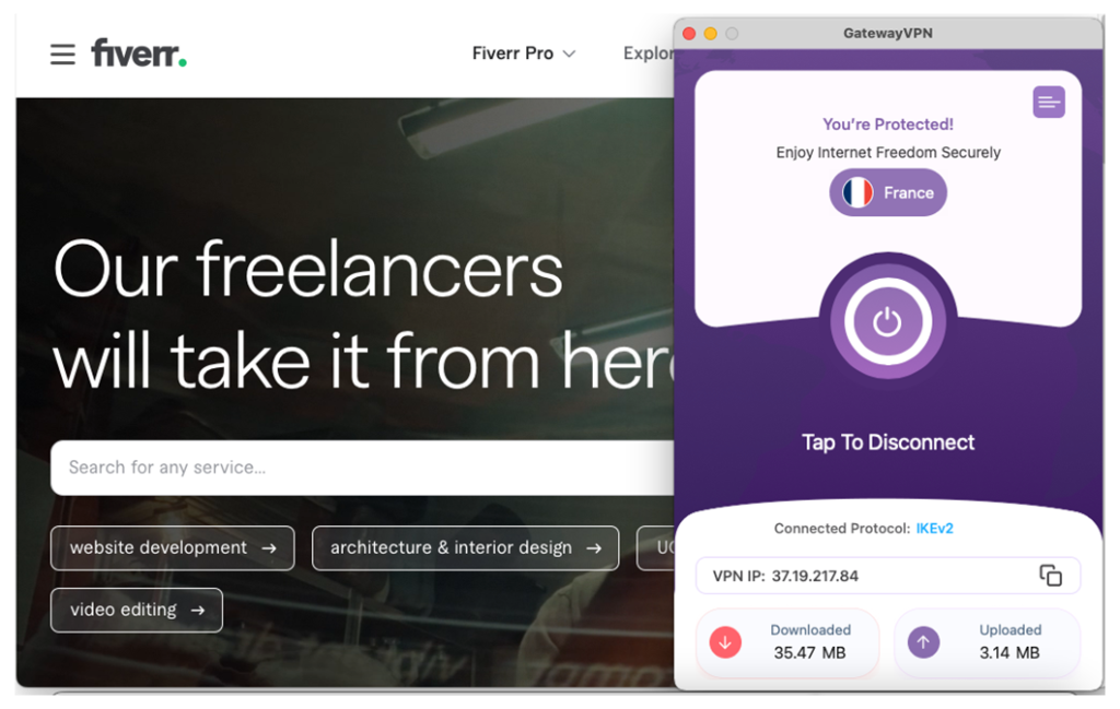Set Up a VPN for Fiverr on Mac