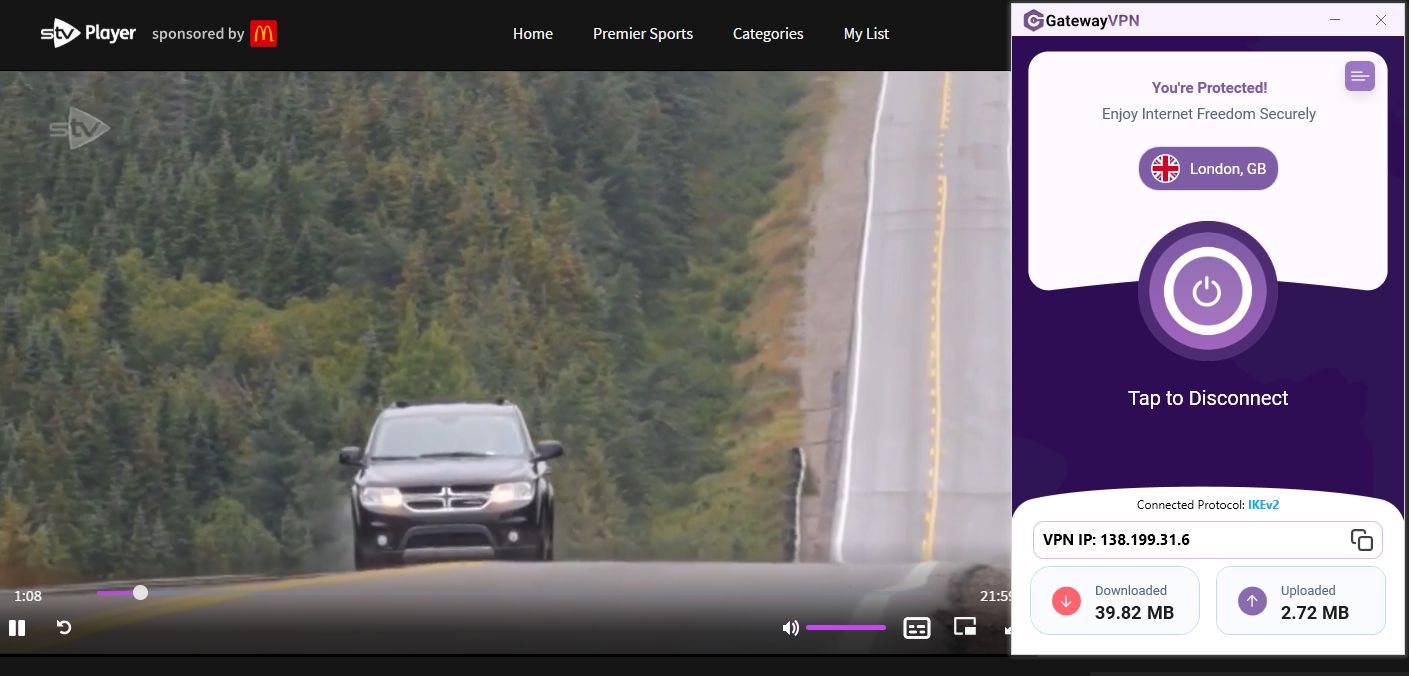 Use our UK servers to stream STV from anywhere.