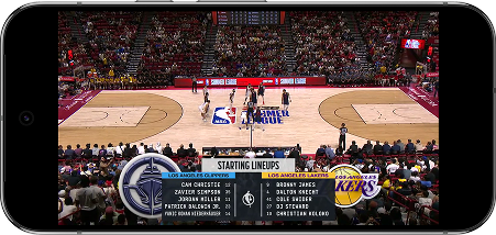 Watching NBA League Pass without blackouts on mobile.