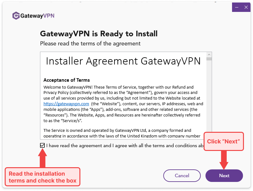 How To Set Up GatewayVPN on Windows: Step 2