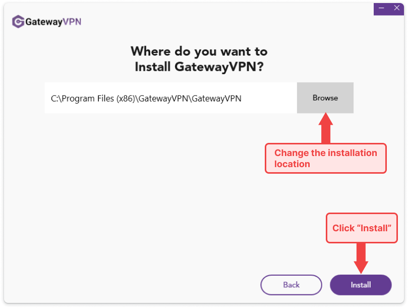 How To Set Up GatewayVPN on Windows: Step 3